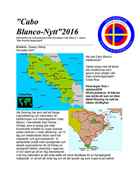 Cabo Blanco Nytt 2016